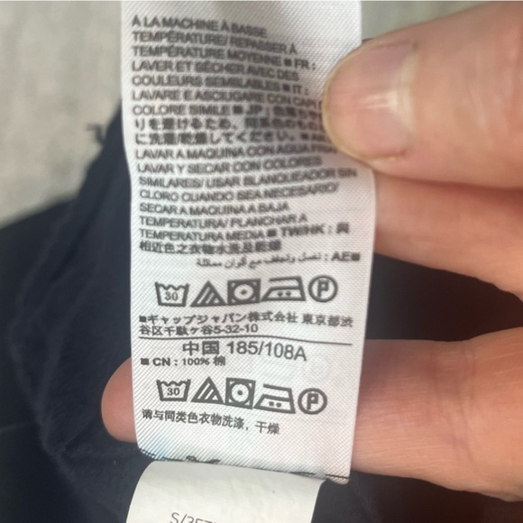 GAP Men's Chamois Button Up Shirt Sz XL Navy Blue Soft Overshirt - Picture 7 of 15